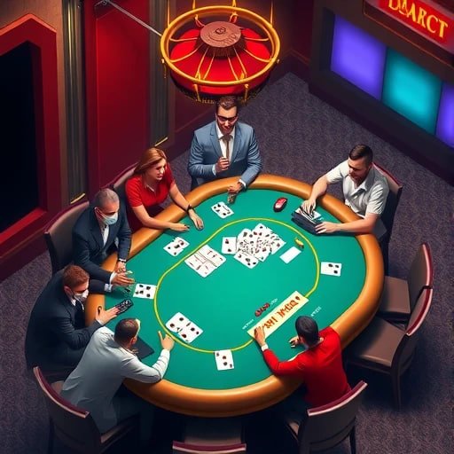 Ilustrasi sports dan kasino online di vintogel dengan akses mobile